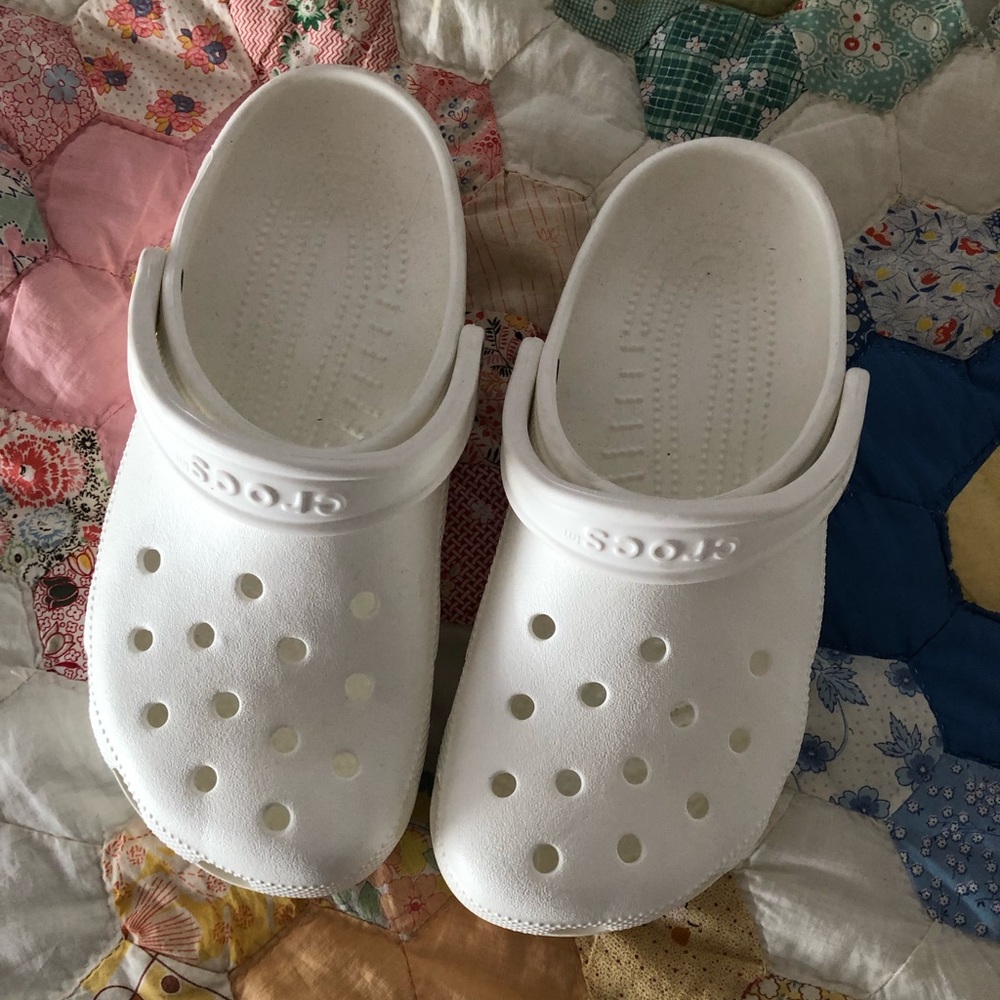 White Crocs - Never Worn